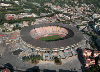 Stadio San Paolo, Stadion vom SSC Neapel, Luftbild