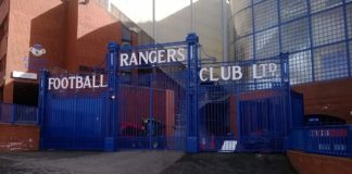 Eingang Ibrox Stadium Glasgow Rangers